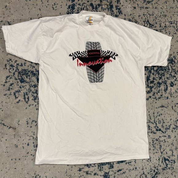 Vintage Single Stitch K-Products 100% Cotton USA Yokohama Innovation XXL - Picture 1 of 6